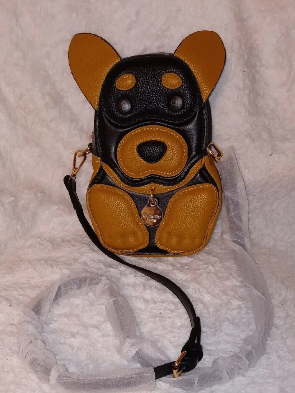 Christian Dior Black  Dog Crossbody Bag - Picture 6 of 12